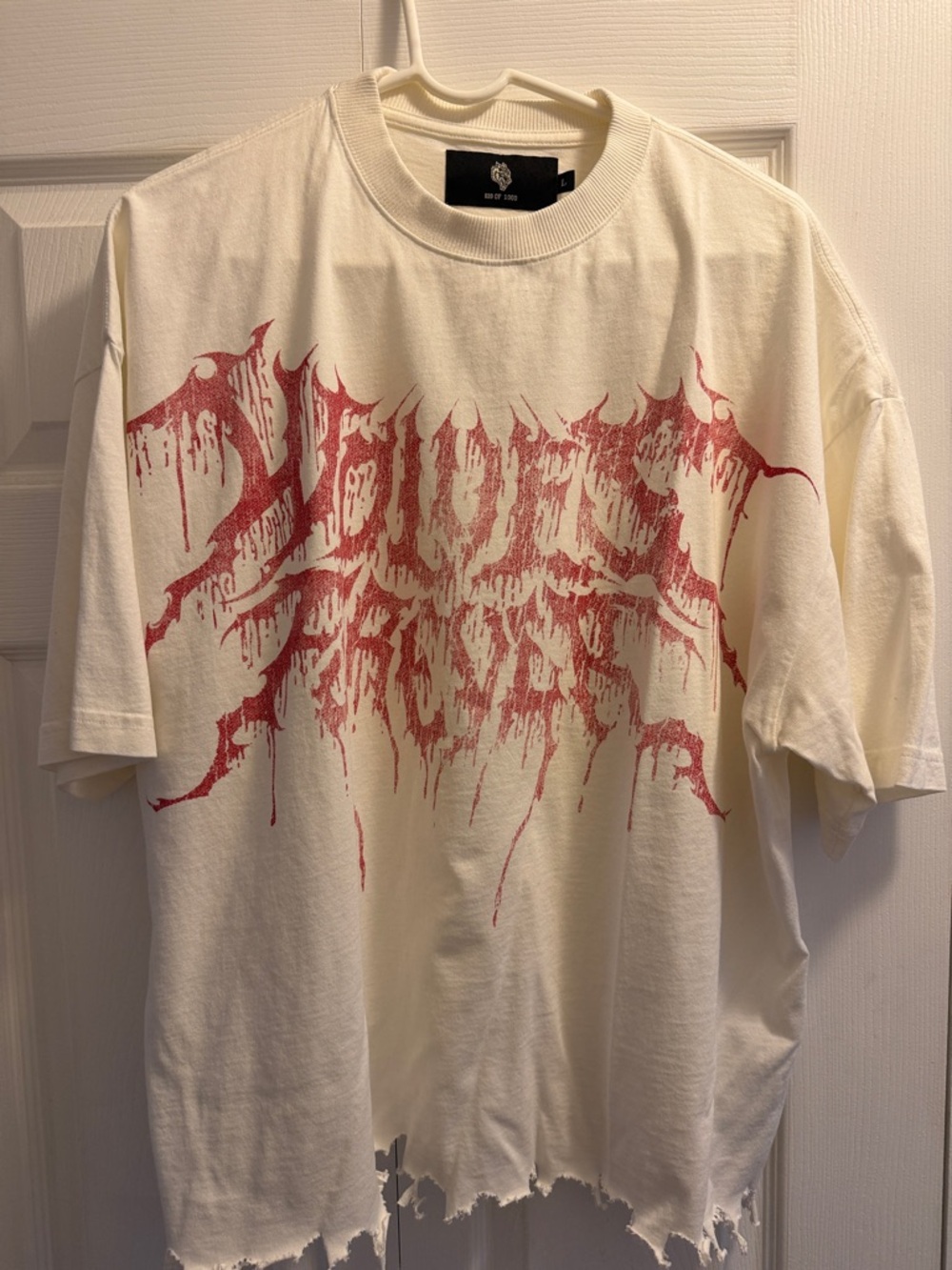 Darc Sport White Short-Sleeve Tee with Red Graphic Halloween